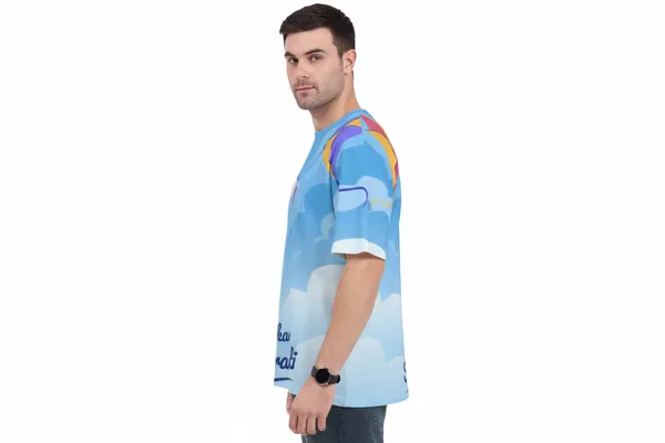 Makar_Sankranti_Kite_Print_T_Shirt_Festive_Sky_Blue_Unisex_Tee_White