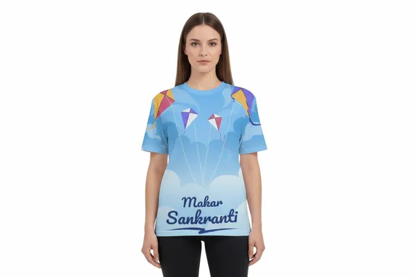 Makar_Sankranti_Kite_Print_T_Shirt_Festive_Sky_Blue_Unisex_Tee_White