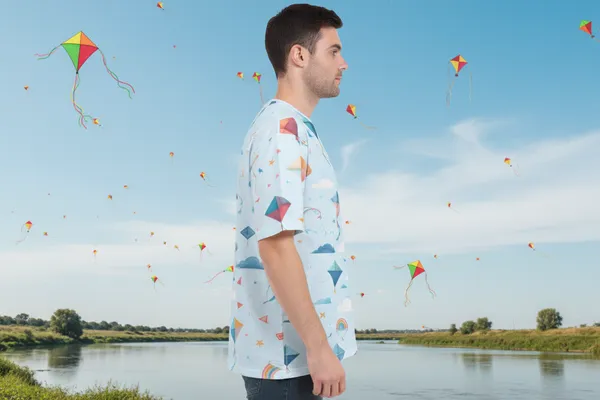 Makar_Sankranti_Kite_Print_T_Shirt_Sky_Blue_Festive_Unisex_Tee_White