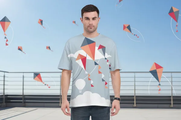 Minimal_Kite_Graphic_T_Shirt_Pastel_Sky_Unisex_Printed_Tee_White