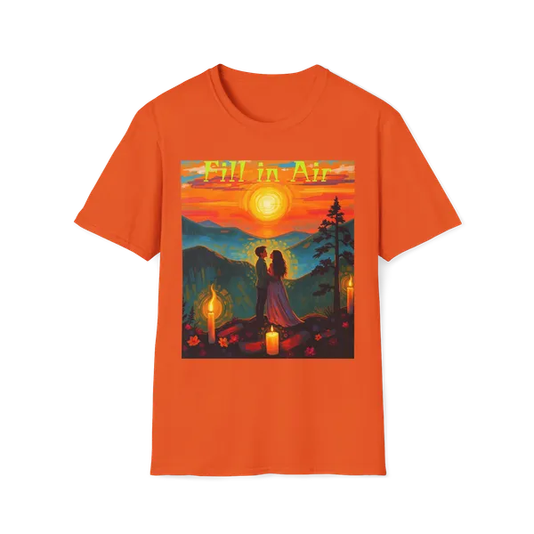 Romantic_Sunset_Couple_Art_T_Shirt_Colorful_Painting_Tee_Orange