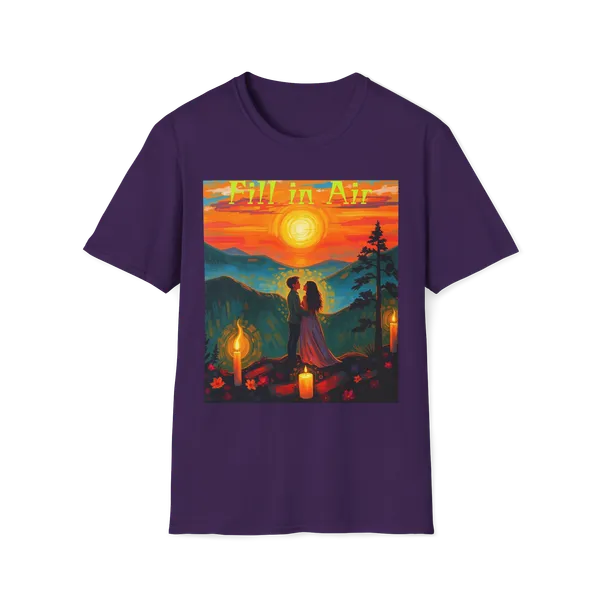 Romantic_Sunset_Couple_Art_T_Shirt_Colorful_Painting_Tee_Purple