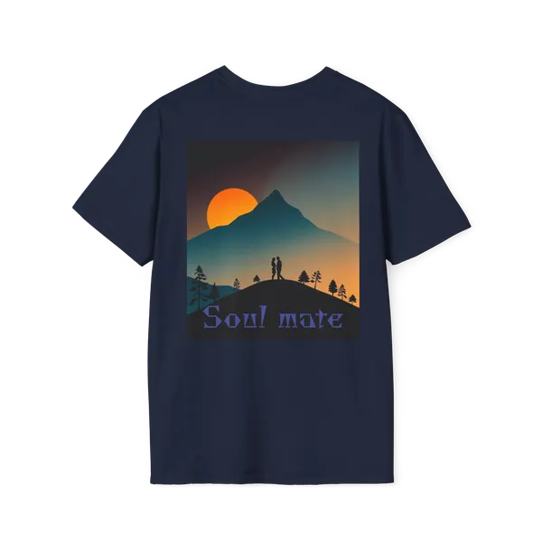 Romantic_Sunset_Couple_Art_T_Shirt_Colorful_Painting_Tee_Royal