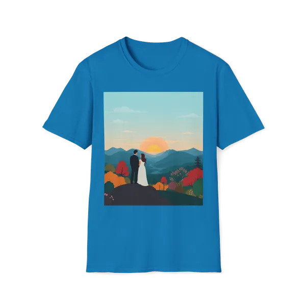 Romantic_Sunset_Couple_Art_T_Shirt_Nature_Adventure_Top_Sapphire