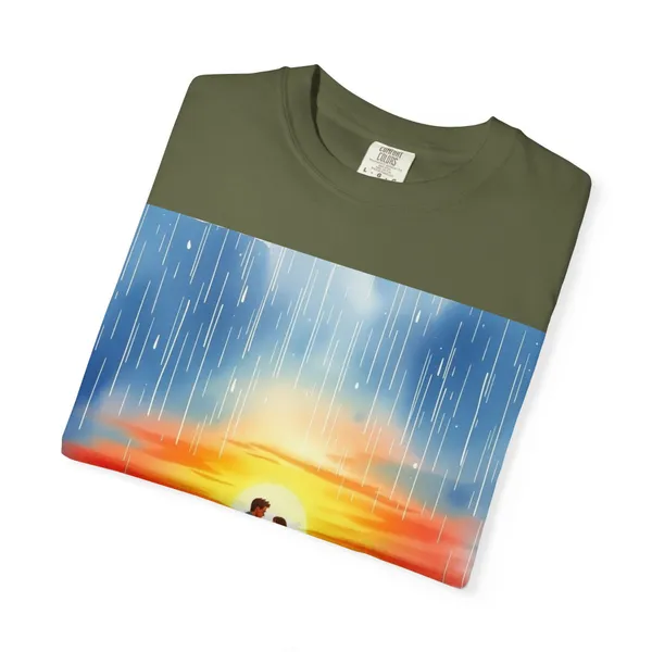 Romantic_Sunset_T_Shirt_Unisex_Summer_Tee_Couple_Gift_Relationship_Keepsake_Anniversary_Apparel_Outdoor_Lover_Shirt_Red