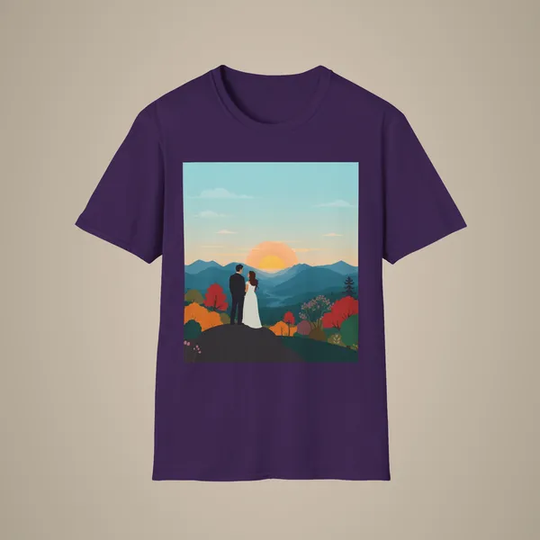 Romantic_Sunset_Couple_Art_T_Shirt_Nature_Adventure_Top_Purple