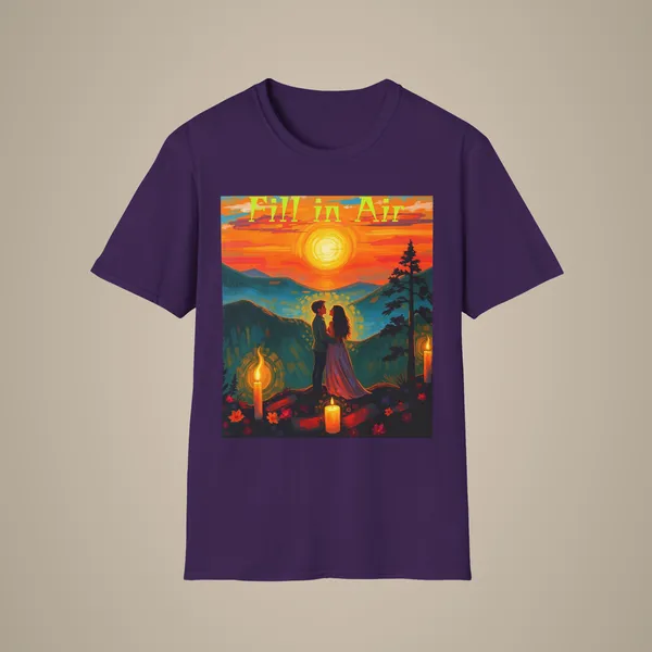 Romantic_Sunset_Couple_Art_T_Shirt_Colorful_Painting_Tee_Purple