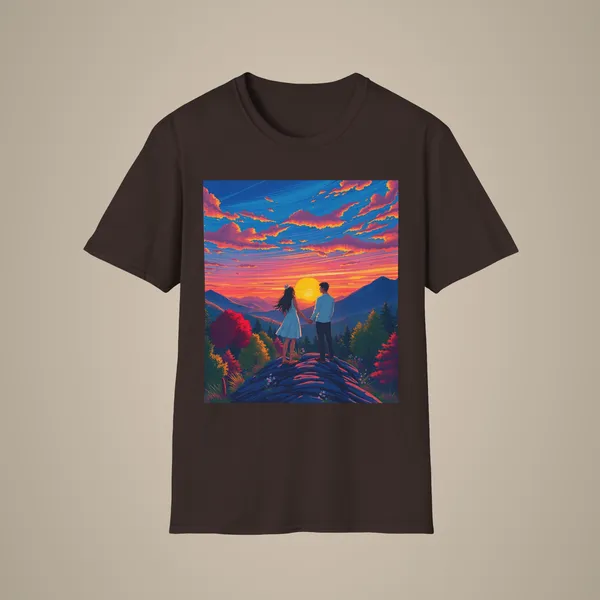 Sci_Fi_Romantic_Mountain_Couple_T_Shirt_Galaxy_Love_Tee_Dark_Chocolate