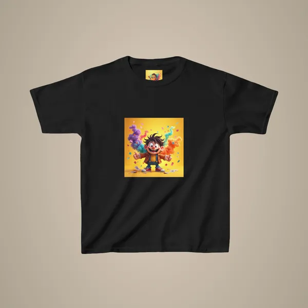 Kids_Cartoon_Character_Graphic_Tee_Fun_Birthday_Shirt_Black
