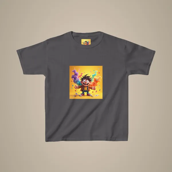 Kids_Cartoon_Character_Graphic_Tee_Fun_Birthday_Shirt_Charcoal