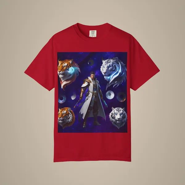 Fantasy_Themed_Garment_Dyed_Tee_Majestic_Creature_Shirt_Red