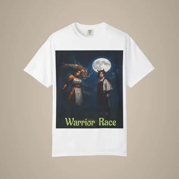 Warrior_Race_Fantasy_Graphic_Tee_Gamer_Cosplay_Shirt_White