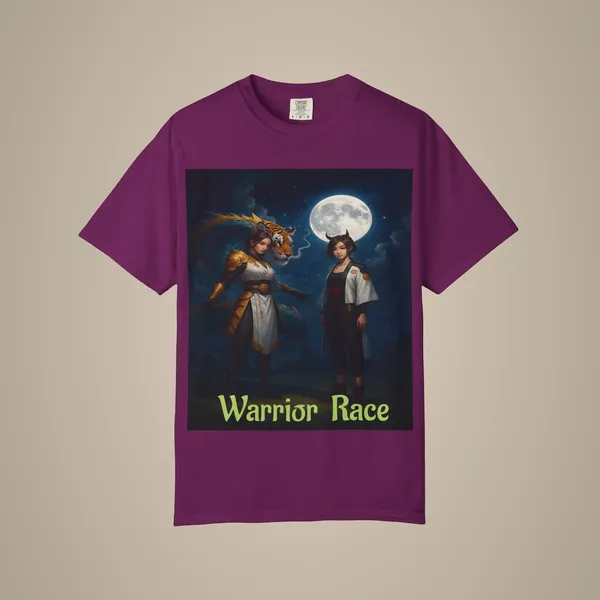 Warrior_Race_Fantasy_Graphic_Tee_Gamer_Cosplay_Shirt_Boysenberry