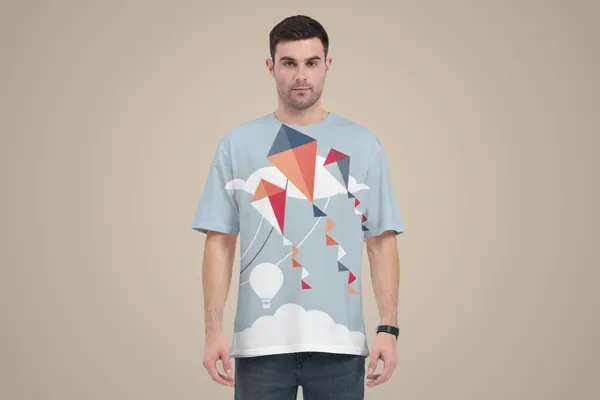 Minimal_Kite_Graphic_T_Shirt_Pastel_Sky_Unisex_Printed_Tee_White
