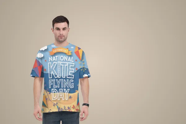 National_Kite_Flying_Day_T_Shirt_Colorful_Festival_Graphic_Unisex_Tee_White