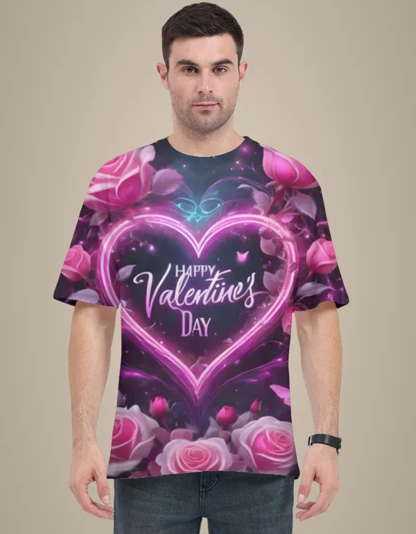 Happy_Valentine_S_Day_Heart_Unisex_T_Shirt_Romantic_Rose_Aop_Tee_White