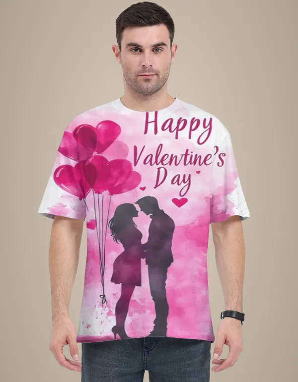 Happy_Valentine_S_Day_Couple_Silhouette_Unisex_T_Shirt_Romantic_Pink_Aop_Tee_White