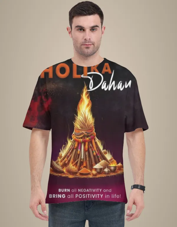 Holika_Dahan_Festival_Unisex_T_Shirt_Holi_Bonfire_Aop_Graphic_Tee_White
