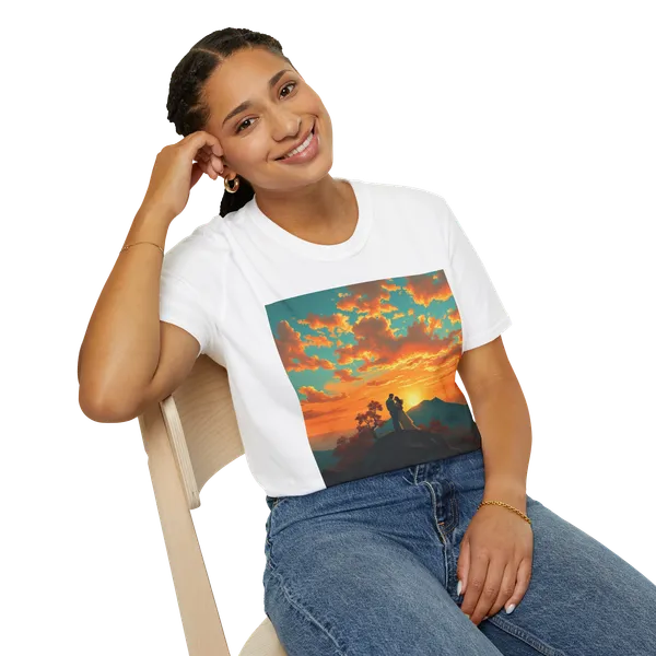 Support_Love_Sunset_T_Shirt_Couples_Graphic_Tee_Purple