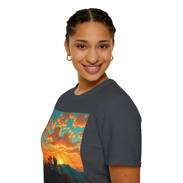 Support_Love_Sunset_T_Shirt_Couples_Graphic_Tee_Purple