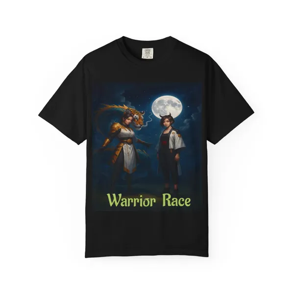 Warrior_Race_Fantasy_Graphic_Tee_Gamer_Cosplay_Shirt_Black