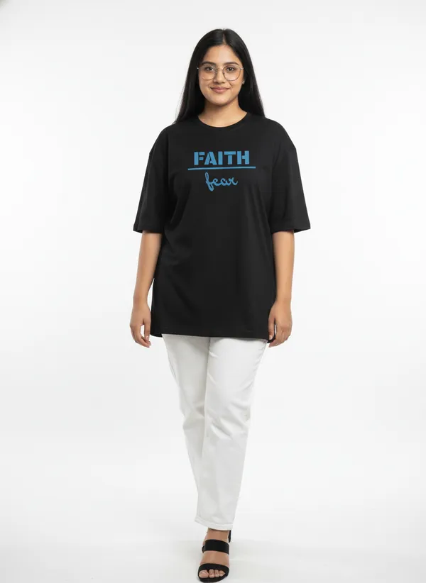 Black_Premium_Pure_Cotton_Bio_Washed_T-Shirt_For_Women