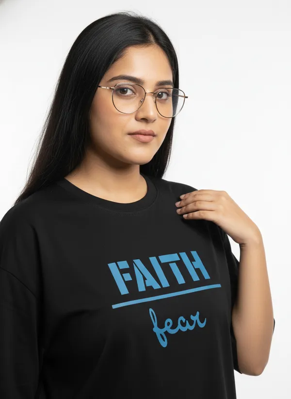Black_Premium_Pure_Cotton_Bio_Washed_T-Shirt_For_Women