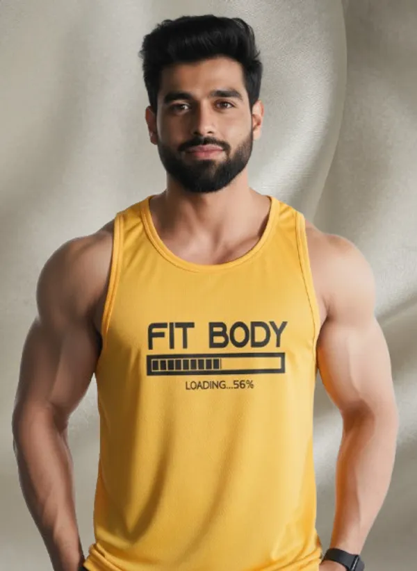 Yellow_Premium_Dry_Fit_Fabric_Gym_Vest_For_Men