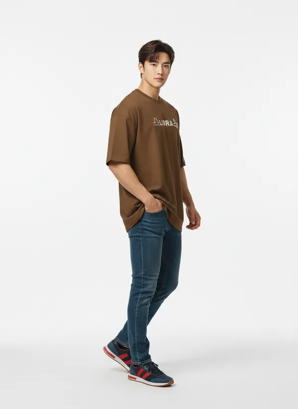 Brown_Premium_Pure_Cotton_&_Bio_Washed_T-Shirt_For_Men