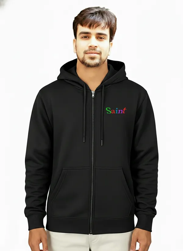 Zipped_Mens_Black_Cotton_Hoodie