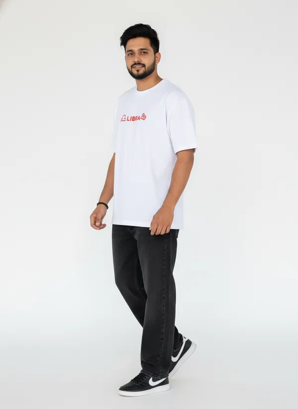 White_Premium_Pure_Cotton_&_Bio_Washed_T-Shirt_For_Men
