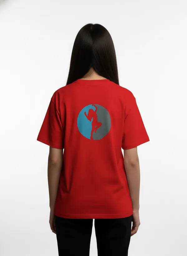 Red_Premium_Pure_Cotton_&_Bio_Washed_T-Shirt_For_Women