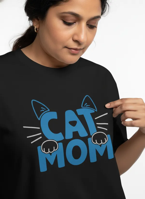 Black_Premium_Pure_Cotton_Bio_Washed_T-Shirt_For_Women