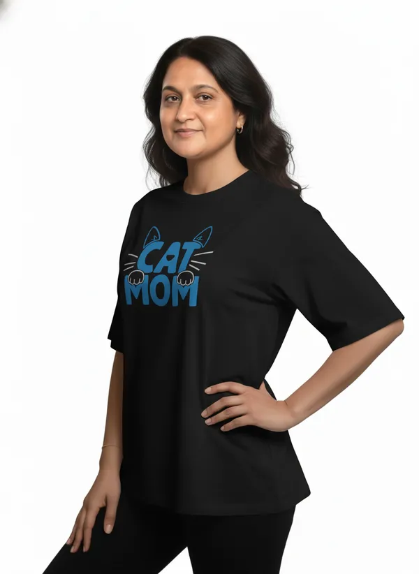 Black_Premium_Pure_Cotton_Bio_Washed_T-Shirt_For_Women