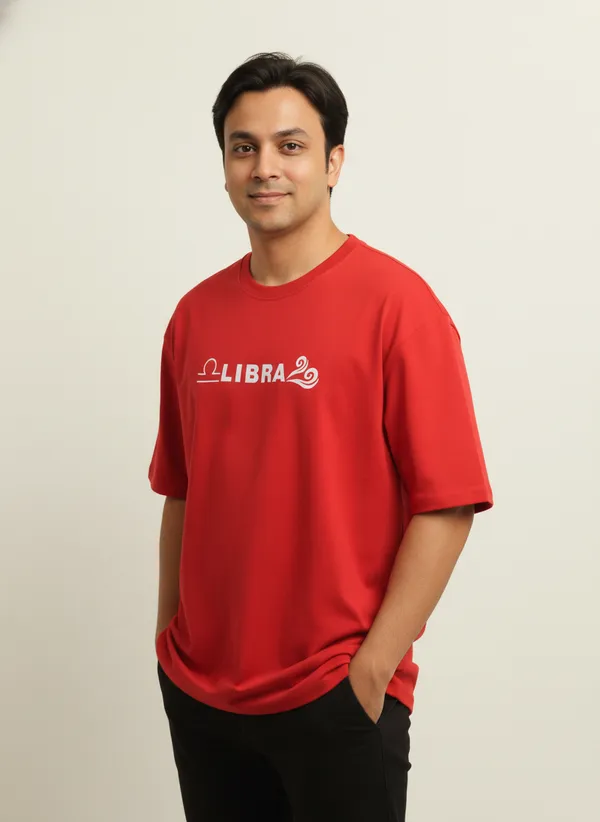 Red_Premium_Pure_Cotton_&_Bio_Washed_T-Shirt_For_Men