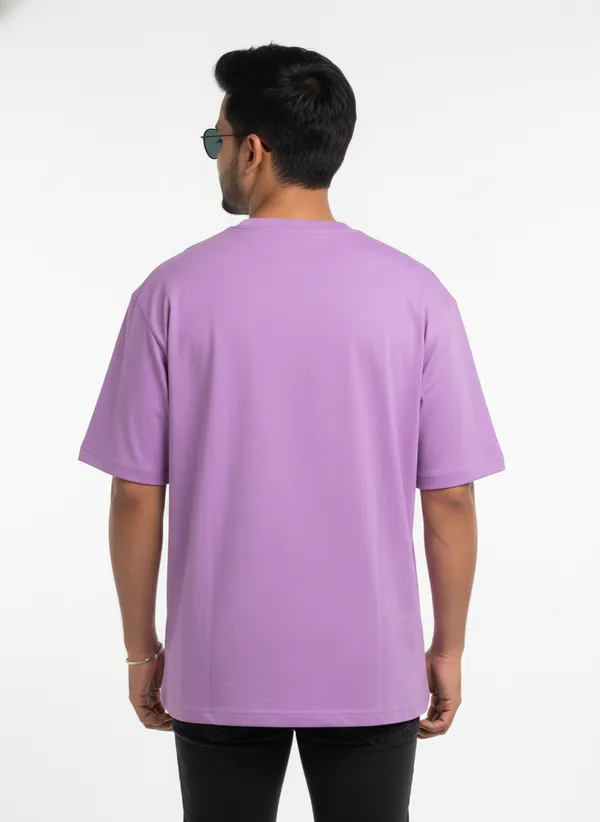 Lavender_Premium_Pure_Cotton_&_Bio_Washed_T-Shirt_For_Men