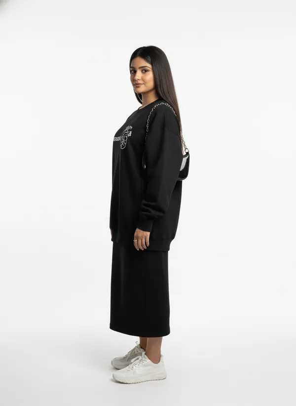 Black_Premium_Cotton_Sweatshirt_For_Women