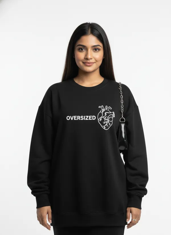 Black_Premium_Cotton_Sweatshirt_For_Women