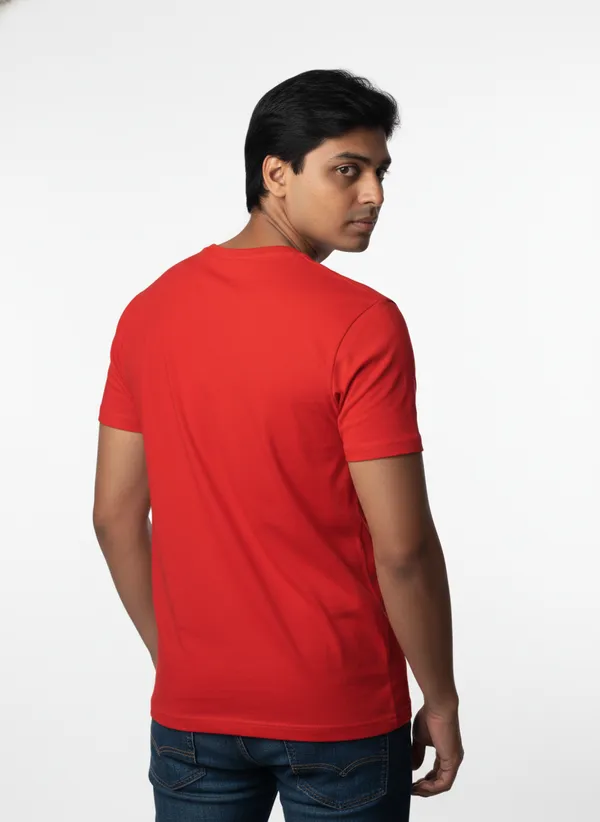 Red_Premium_Pure_Cotton_T-Shirt_For_Men