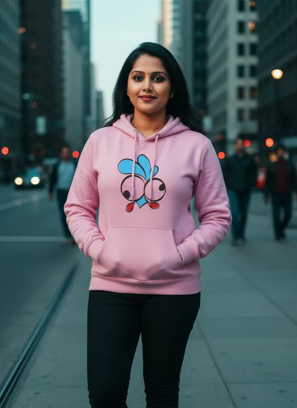 Pink_Premium_Cotton_Hoodie_For_Women