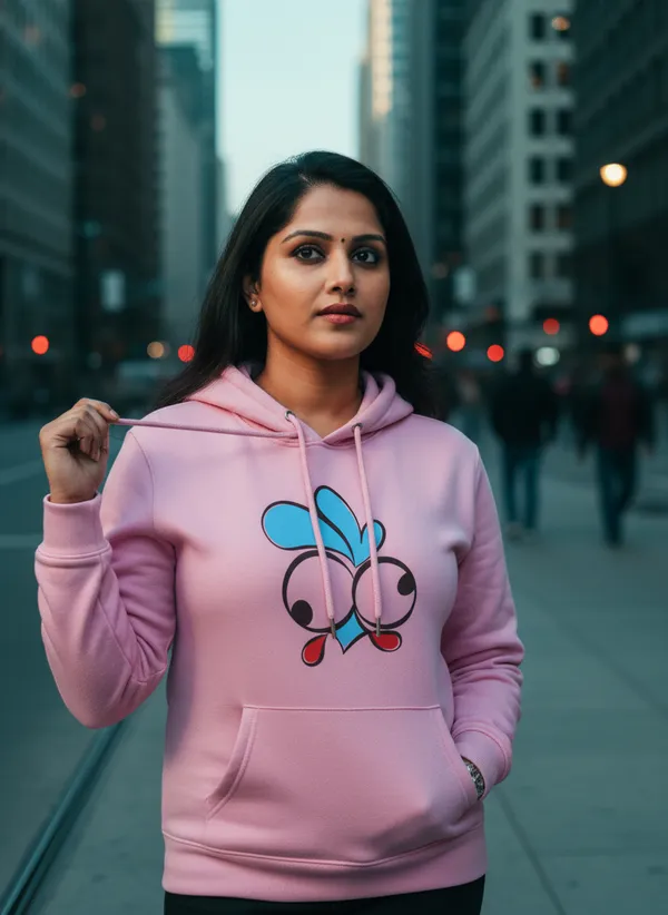 Pink_Premium_Cotton_Hoodie_For_Women