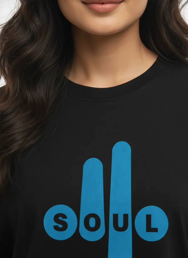 Black_&_White_Premium_Pure_Cotton_Bio_Washed_T-Shirt_For_Women
