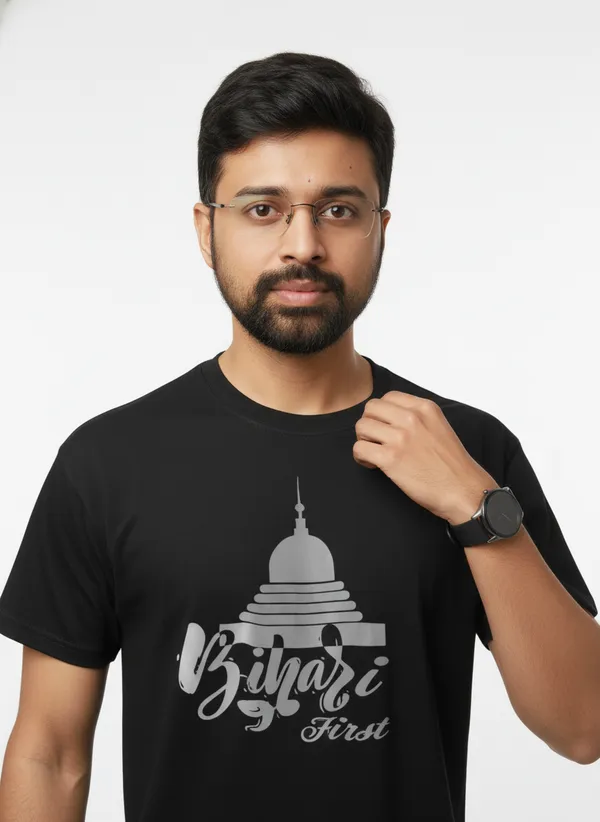 Black_&_Brown_Premium_Pure_Cotton_Bio_Washed_T-Shirt_For_Men