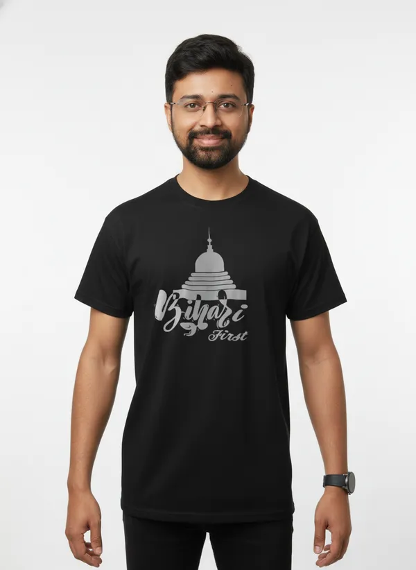 Black_&_Brown_Premium_Pure_Cotton_Bio_Washed_T-Shirt_For_Men