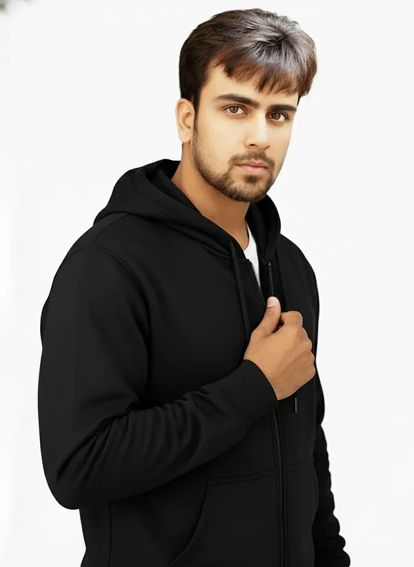 Black_Premium_Cotton_Zip_Hoodie_For_Men