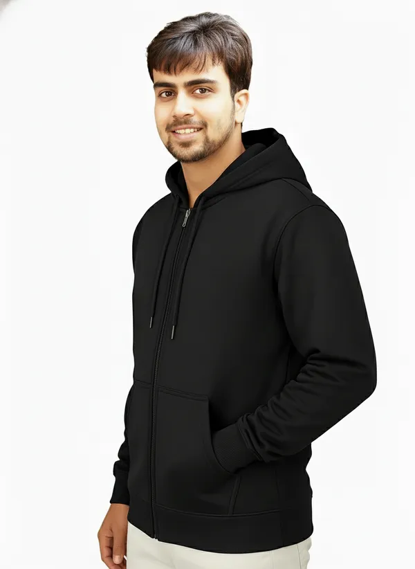 Black_Premium_Cotton_Zip_Hoodie_For_Men