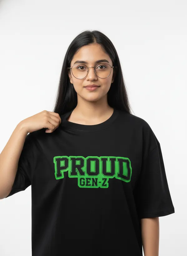 Black_Premium_Pure_Cotton_Bio_Washed_T-Shirt_For_Women