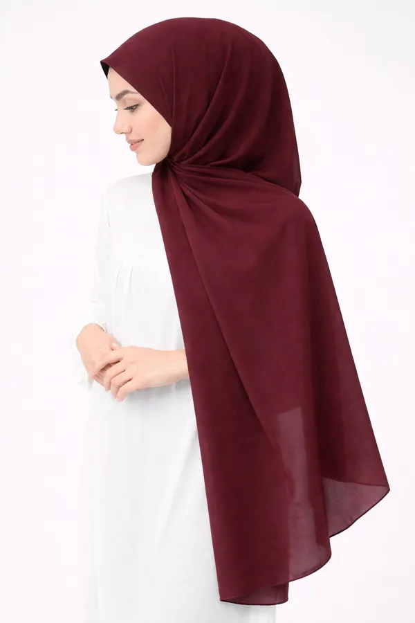 Burgundy_Chiffon_Hijab