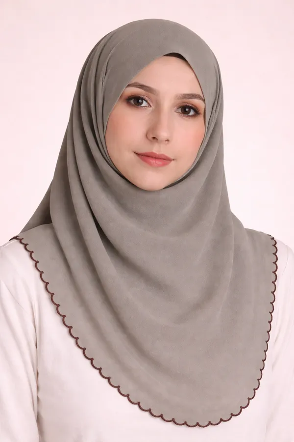 Olive_Ash_Embroidered_Chiffon_Hijab
