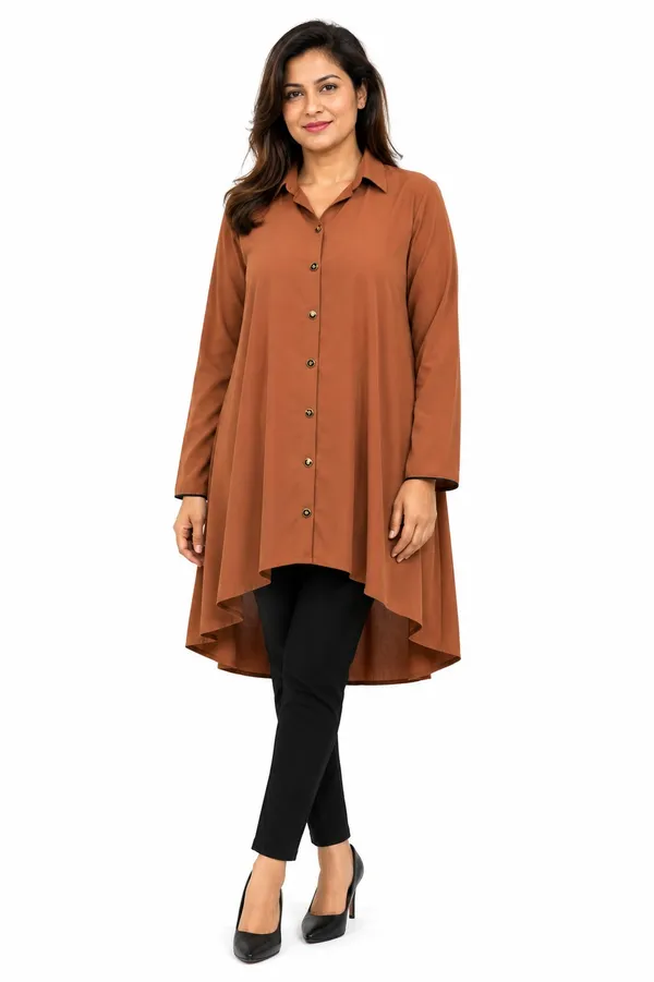 Rust_Brown_Shirt_Dress